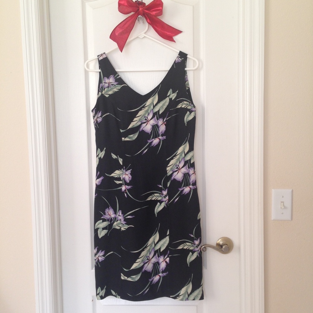 100% silk TOMMY BAHAMA tropical shift dress